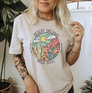 Desert Dreams Wild Soul Graphic T-Shirt