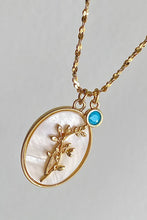 Load image into Gallery viewer, Blooming Beauty Birth Month Flower Shell Pendant Necklace (all months)
