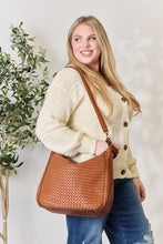 Load image into Gallery viewer, Dreamweaver Vegan Leather Weaved Handbag  (2 color options)
