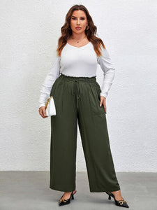 Going Somewhere Tied Wide Leg Pants
