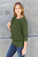 Load image into Gallery viewer, Not So Basic Round Neck Batwing Sleeve Top (multiple color options)
