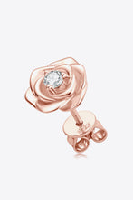 Load image into Gallery viewer, Radiant Blossom Moissanite Flower 925 Sterling Silver Earrings(rose gold or silver)
