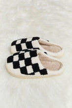 Load image into Gallery viewer, Checkered Print Plush Slide Slippers (multiple color options)
