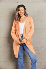 Load image into Gallery viewer, Pumpkin Patch Perfection Ribbed Open Front Cardigan
