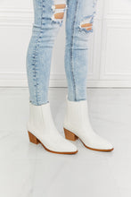 Load image into Gallery viewer, Love the Journey Stacked Heel Chelsea Boot in White
