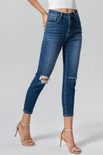 Load image into Gallery viewer, Lucia High Waist Distressed Washed Cropped Mom Jeans by Bayeas
