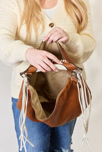 Load image into Gallery viewer, The Chic Adventure Fringe Detail Contrast Handbag (multiple color options)
