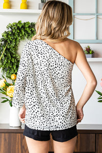 The Natural World Leopard One-Sleeve Blouse