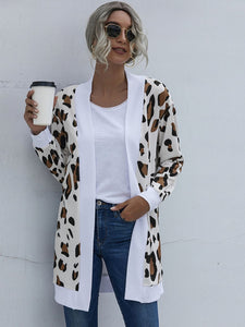 Fall in the City Leopard Open Front Cardigan (multiple color options)