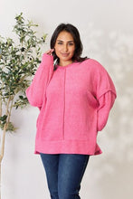 Load image into Gallery viewer, Feeling Rosy Center Seam Long Sleeve Sweatshirt
