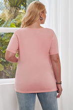 Load image into Gallery viewer, Peek-A-Boo Cutout Round Neck Short Sleeve Tee (multiple color options)
