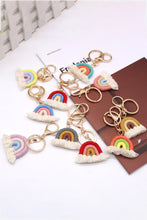 Load image into Gallery viewer, Assorted 4-Pack Rainbow Fringe Keychain
