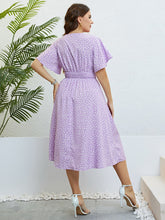 Load image into Gallery viewer, Hopelessly Yours Smocked Waist Surplice Dress
