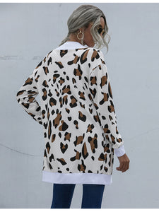 Fall in the City Leopard Open Front Cardigan (multiple color options)