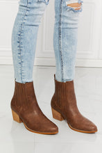 Load image into Gallery viewer, Love the Journey Stacked Heel Chelsea Boot in Chestnut
