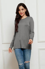 Load image into Gallery viewer, Basic Everyday Round Neck Long Sleeve Top  (multiple color options)
