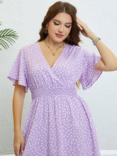 Load image into Gallery viewer, Hopelessly Yours Smocked Waist Surplice Dress
