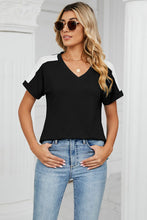 Load image into Gallery viewer, Find A Way V-Neck Short Sleeve T-Shirt (multiple color options)
