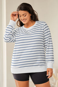 Don't Think Twice Striped Round Neck Long Sleeve Top