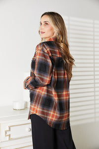 Check You Out Plaid Dropped Shoulder Shirt (2 color options)