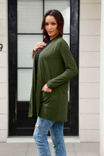 Load image into Gallery viewer, Easy Going Open Front Long Sleeve Cardigan with Pockets (multiple color options)
