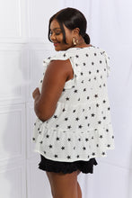 Load image into Gallery viewer, Shine Bright Butterfly Sleeve Star Print Top
