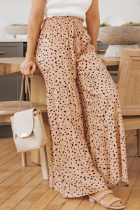 Rise To The Top Printed Wide Tiered Pants