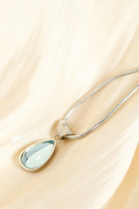 Enchanting Teardrop Titanium Steel Pendant Necklace (gold or silver)