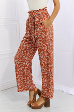 Load image into Gallery viewer, Right Angle Geometric Printed Pants in Red Orange
