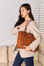 Load image into Gallery viewer, Katie Vegan Leather Office Tote Bag (multiple color options)
