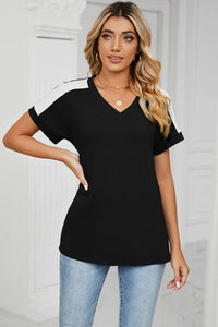 Find A Way V-Neck Short Sleeve T-Shirt (multiple color options)