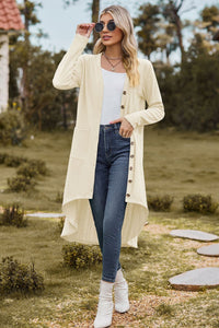 Coffee & Cuddles V-Neck Long Sleeve Cardigan with Pocket (multiple color options)