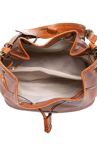 Bound To Be Beautiful Vegan Leather Drawstring Bucket Bag (multiple color options)