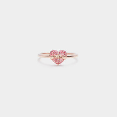 Mother's Embrace: MOM 925 Sterling Silver Rose Gold Engraved Ring