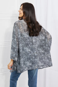 Riviera Road Snake Print Chiffon Kimono