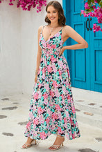 Load image into Gallery viewer, Play In Paradise Floral Spaghetti Strap Surplice Neck Maxi Dress
