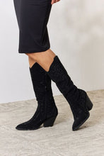 Load image into Gallery viewer, City Lights Rhinestone Knee High Cowboy Boots
