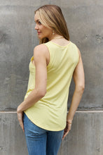 Load image into Gallery viewer, Slow Motion Criss Cross Front Detail Sleeveless Top in Butter Yellow

