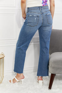 Melanie Crop Wide Leg Jeans by Kancan