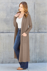 Basic Beauty Open Front Long Sleeve Cardigan (multiple color options)