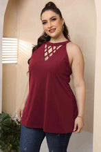 Load image into Gallery viewer, Taking Chances Halter Neck Cutout Sleeveless Top (multiple color options)
