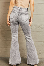 Load image into Gallery viewer, Savanah High Waisted Acid Wash Flare Jeans by Bayeas
