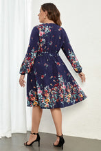 Load image into Gallery viewer, Call Me Lovely Floral Tie Waist Long Sleeve Dress
