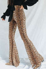 Load image into Gallery viewer, Desert Prowess Leopard Print Flare Leg Pants
