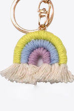 Load image into Gallery viewer, Assorted 4-Pack Rainbow Fringe Keychain

