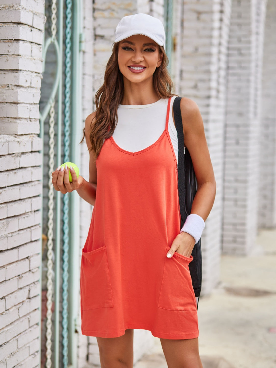 Scoop Neck Cami Dress and Shorts Set (multiple color options)