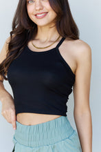 Load image into Gallery viewer, Everyday Staple Soft Modal Short Strap Ribbed Tank Top in Black
