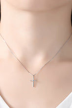 Load image into Gallery viewer, Divine Faith Dainty Cross Pendant 925 Sterling Silver Necklace
