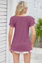 Load image into Gallery viewer, Take Your Time Square Neck Flutter Sleeve Top (multiple color options)
