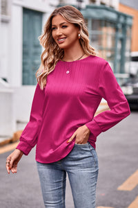 Going Places Round Neck Long Sleeve Tee (multiple color options)